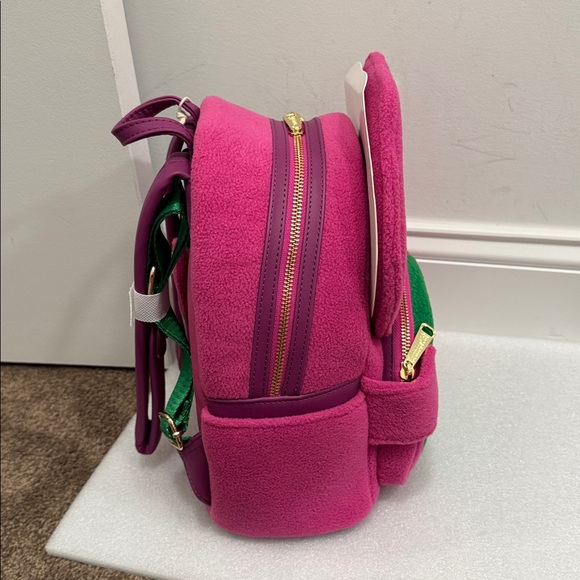Loungefly Mattel Barney mini backpack NWT - Picture 4 of 6